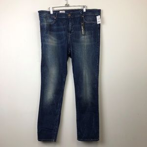 NWT Gap 1969 Crinkle Worn Wash Legging Jeans